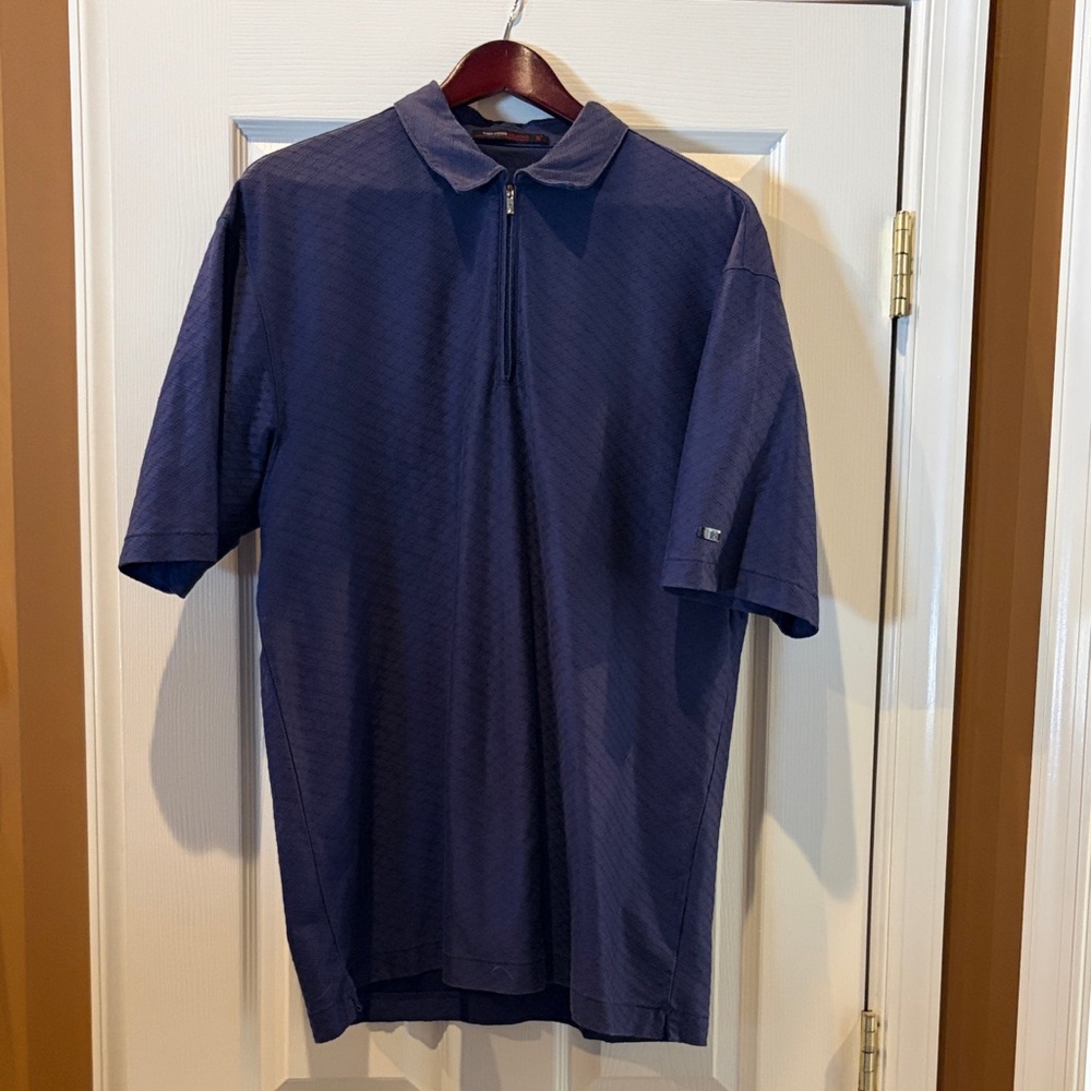 Men's Tiger Woods Collection Navy Blue Polo Shirt